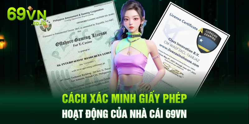 Cách xác minh giấy phép hoạt động của nhà cái 69VN Cách xác minh giấy phép hoạt động của nhà cái 69VN